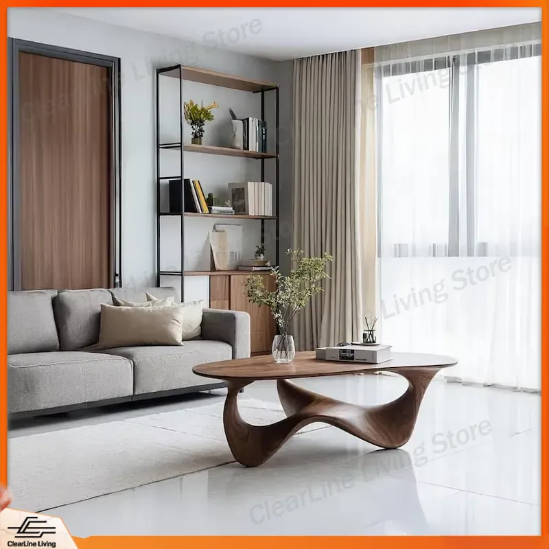 Modern Solid Wood Coffee Table - Sustainable Living Design ulasan dan harga